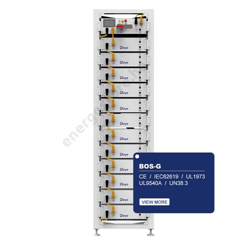 Deye akkumulátor polc BOS-GM5.1 akkumulátorhoz (13 db-os Rack szekrény 3U-Hrack)