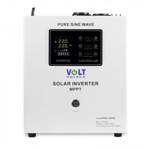 VOLT SINUSPRO hibrid off-grid szolár inverter 1500S/12V MPPT 40A